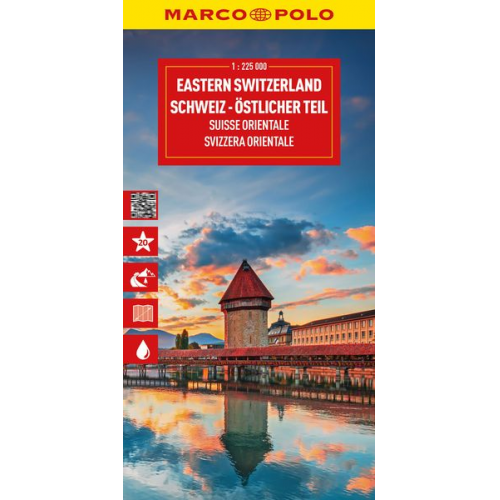 MARCO POLO Reisekarte Schweiz 02 Schweiz - Östlicher Teil 1:225.000