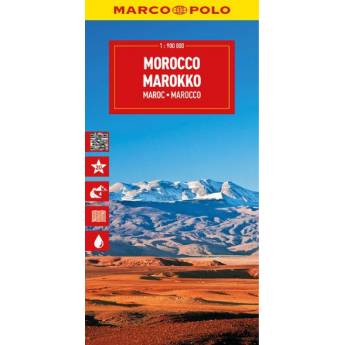 MARCO POLO Reisekarte Marokko 1:900.000