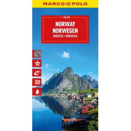 MARCO POLO Reisekarte Norwegen 1:900.000