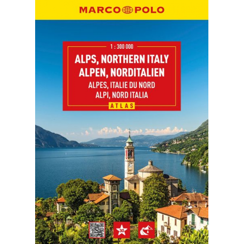 MARCO POLO Reiseatlas Alpen, Norditalien 1:300.000