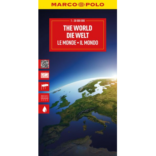 MARCO POLO Reisekarte Die Welt 1:30 Mio.