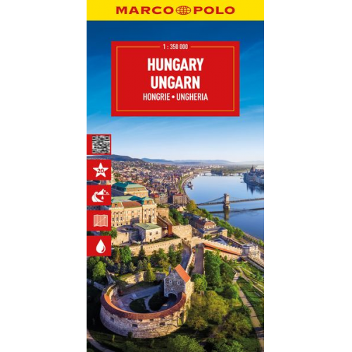 MARCO POLO Reisekarte Ungarn 1:350.000