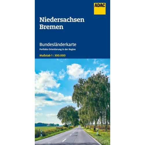 ADAC Bundesländerkarte Deutschland 03 Niedersachsen, Bremen 1:300.000