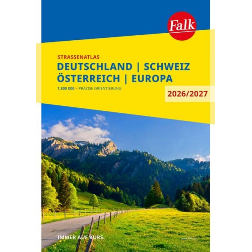 Falk Straßenatlas 2026/2027 Deutschland, Schweiz, Österreich 1:300.000