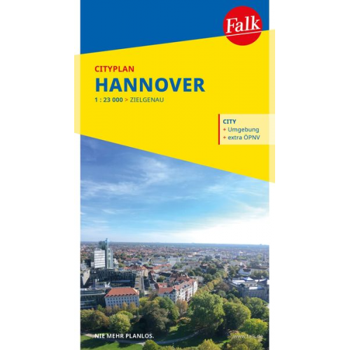 Falk Cityplan Hannover 1:23.000