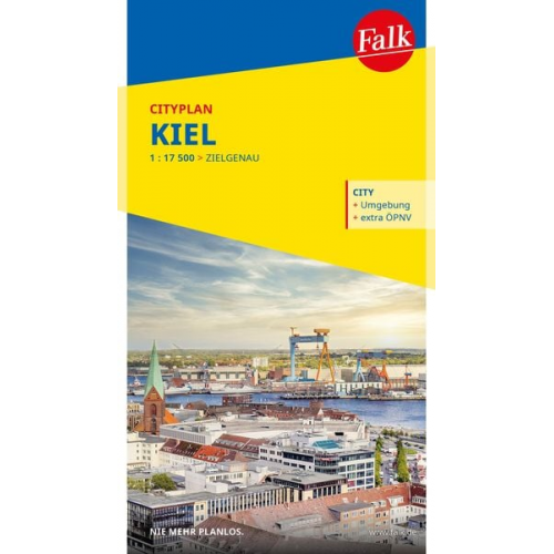 Falk Cityplan Kiel 1:17.500