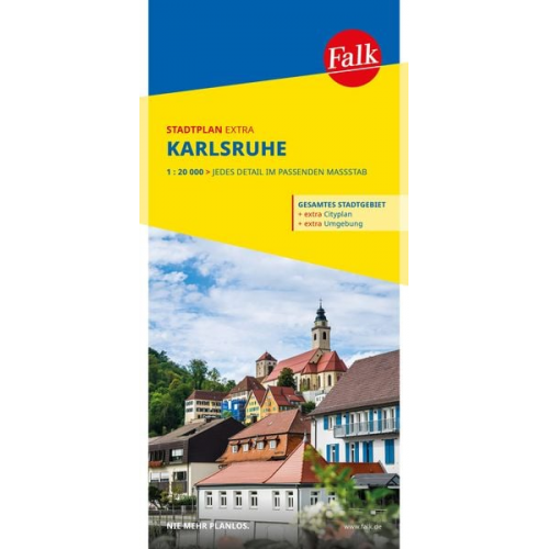 Falk Stadtplan Extra Karlsruhe 1:20.000