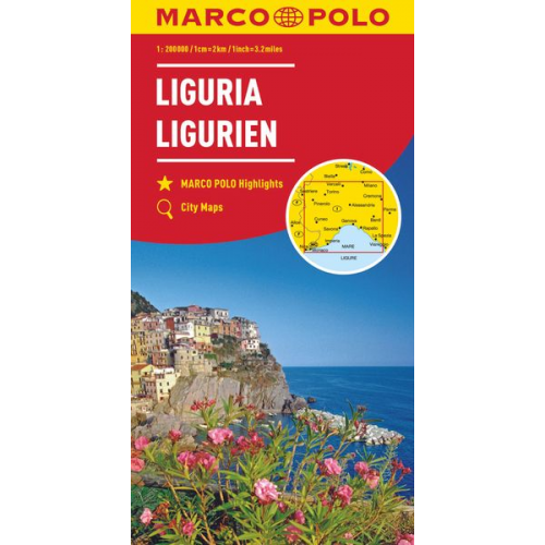 MARCO POLO Karte Ligurien