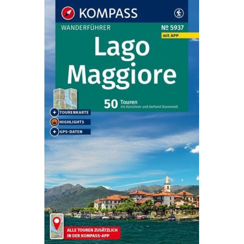 KOMPASS Wanderführer Lago Maggiore, 50 Touren mit Extra-Tourenkarte