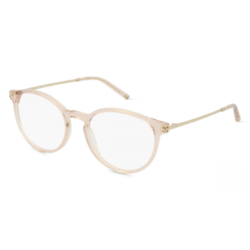 Escada ESCVESD22 Damen-Brille inkl. Gläser Vollrand Panto Material Mix-Gestell 51mm/18mm/135mm, braun