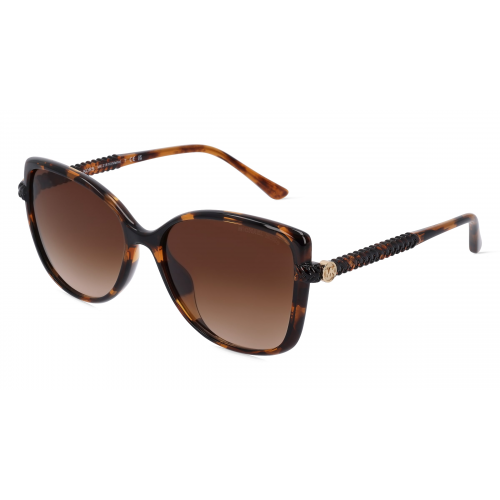 Michael Kors MK2181U Damen-Sonnenbrille Vollrand Butterfly Kunststoff-Gestell, braun