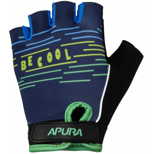 Apura Kinder Handschuh Glove Stripe L petrol/grün