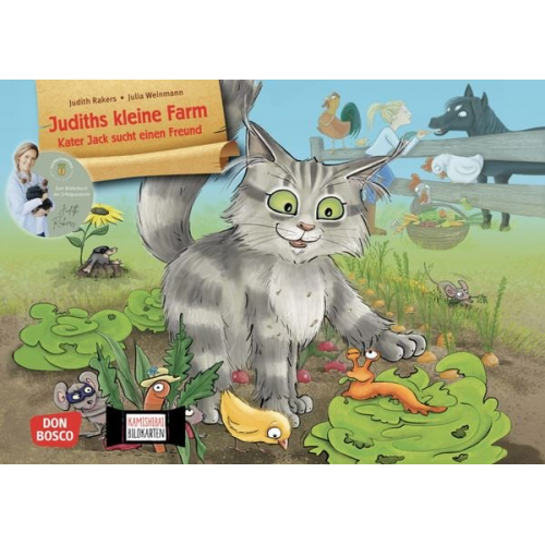 Judiths kleine Farm. Kater Jack sucht einen Freund. Kamishibai Bildkartenset, m. 1 Beilage