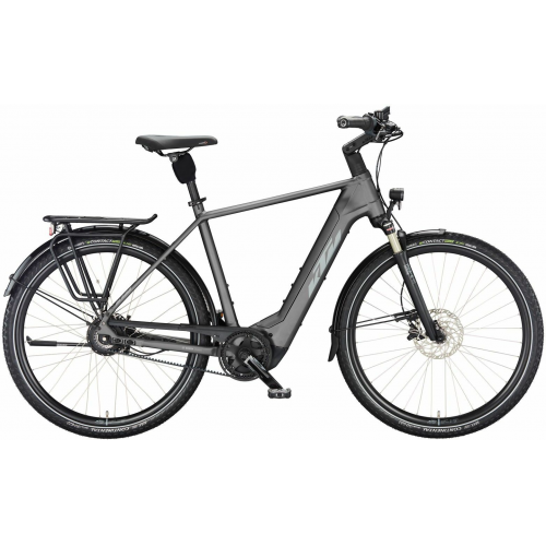 KTM MACINA CITY 710 belt (750 Wh), stufenlose Nabenschaltung, Herrenfahrrad, Diamant, Modell 2024, 28 Zoll 51 cm elderberry matt (grey+orange)