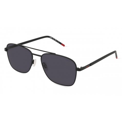 Hugo HG 1269/S Herren-Sonnenbrille Vollrand Pilot Metall-Gestell, Schwarz