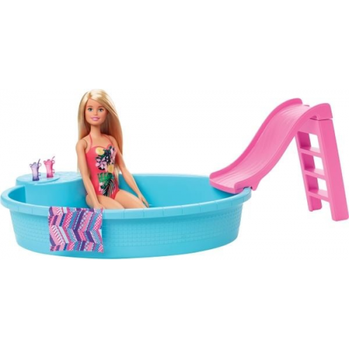 Barbie Pool und Puppe (blond)