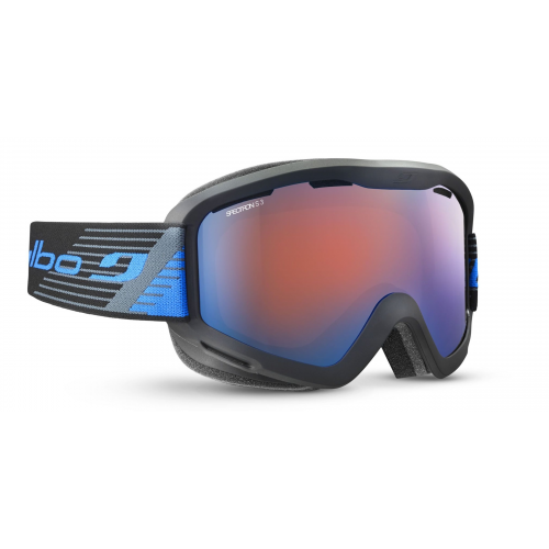 Julbo J7511 Herren-Skibrille Vollrand Monoscheibe Kunststoff-Gestell, Schwarz