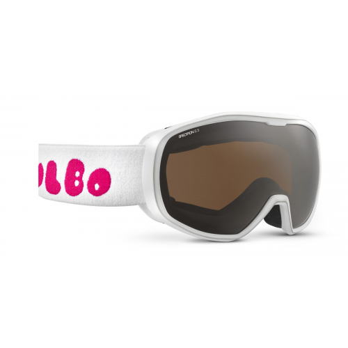 Julbo J7582 Kinder-Skibrille Vollrand Monoscheibe Kunststoff-Gestell, Weiss