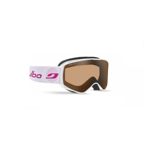 Julbo J7789 Kinder-Skibrille Vollrand Monoscheibe Kunststoff-Gestell, Weiss