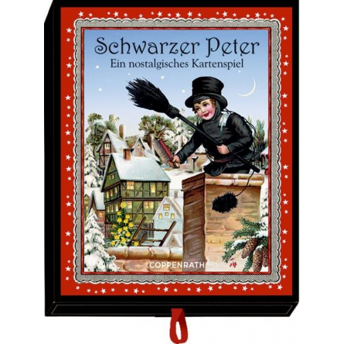 Coppenrath Verlag - Schwarzer Peter - Nostalg.Kartenspiel, Adventsschachtelspiel