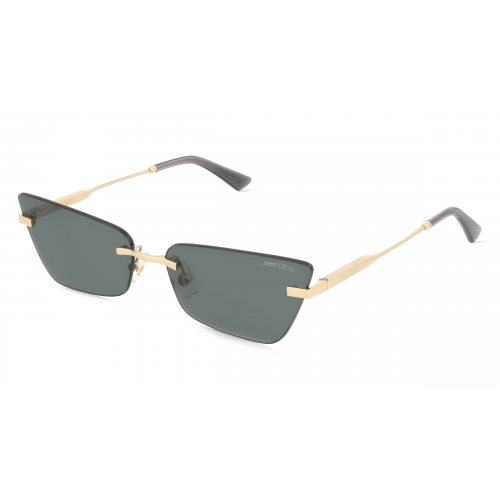 Jimmy Choo JC4012 Damen-Sonnenbrille Randlos Cateye Metall-Gestell, Gold