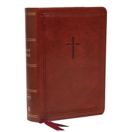 Thomas Nelson - Nkjv, Reference Bible, Compact, Leathersoft, Brown, Red Letter Edition, Comfort Print