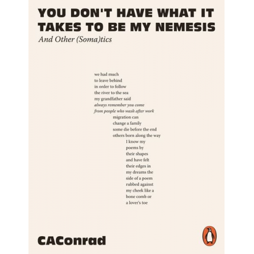 Ca Conrad - You Don't Have What It Takes to Be My Nemesis