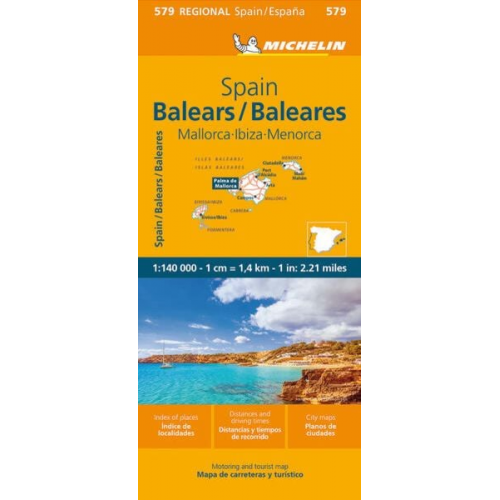 Balears - Michelin Regional Map 579