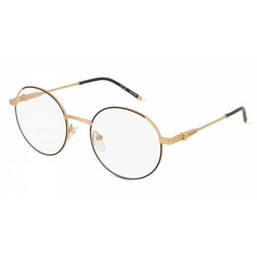 Zadig & Voltaire ZVVZV215 Unisex-Brille inkl. Gläser Vollrand Rund Metall-Gestell 51mm/19mm/135mm, Pink