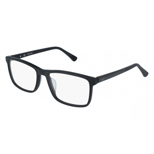 Police VPL 959 Herren-Brille inkl. Gläser Vollrand Eckig Kunststoff-Gestell 55mm/17mm/145mm, Schwarz