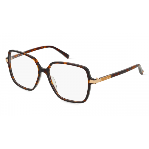 Sting STGVST450 Damen-Brille inkl. Gläser Vollrand Eckig Kunststoff-Gestell 55mm/15mm/135mm, Havanna