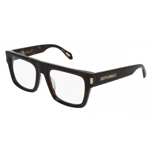 Just Cavalli VJC120 Damen-Brille inkl. Gläser Vollrand Eckig Kunststoff-Gestell 53mm/20mm/140mm, Havanna