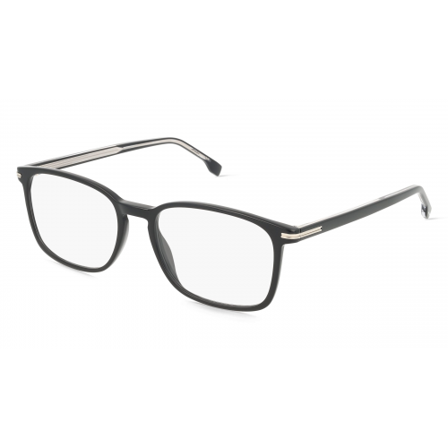 Boss 108920 Herren-Brille inkl. Gläser Vollrand Eckig Acetat-Gestell 42mm/18mm/145mm, Schwarz