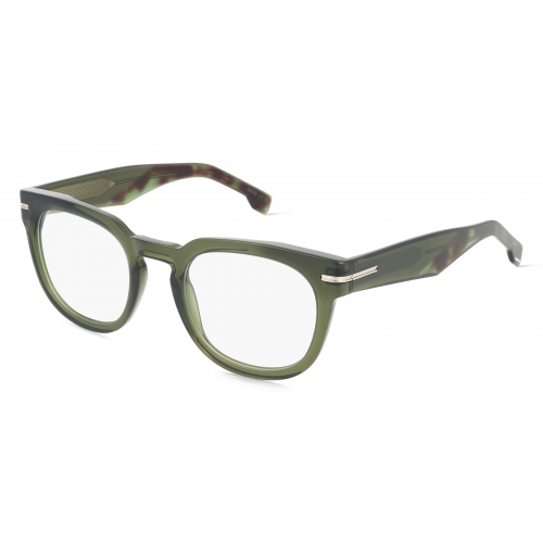 Boss 108908 Herren-Brille inkl. Gläser Vollrand Eckig Acetat-Gestell 42mm/22mm/150mm, Grün