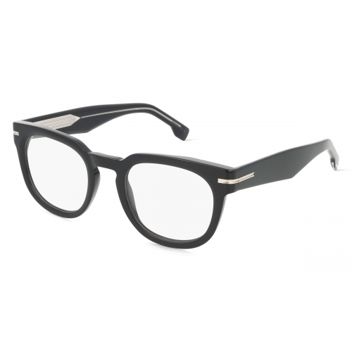 Boss 108908 Herren-Brille inkl. Gläser Vollrand Eckig Acetat-Gestell 42mm/22mm/150mm, Schwarz