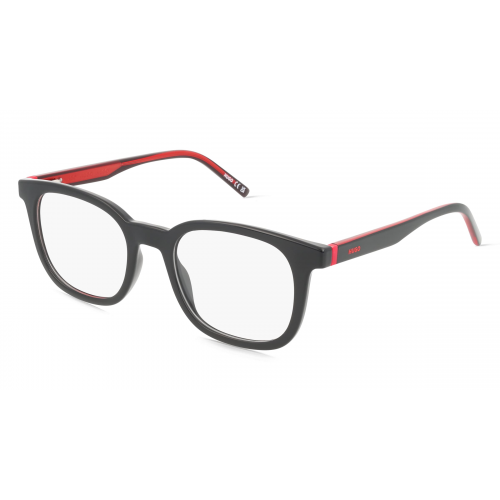 Hugo 108881 Herren-Brille inkl. Gläser Vollrand Eckig Kunststoff-Gestell 43mm/20mm/145mm, Schwarz