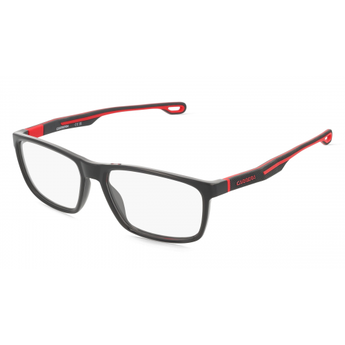 Carrera 108978 Herren-Brille inkl. Gläser Vollrand Eckig Kunststoff-Gestell 38mm/16mm/145mm, Schwarz