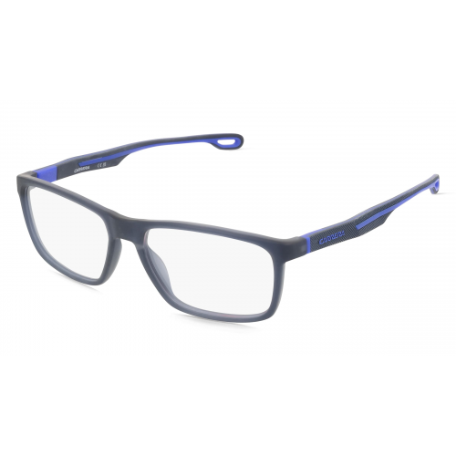 Carrera 108978 Herren-Brille inkl. Gläser Vollrand Eckig Kunststoff-Gestell 38mm/16mm/145mm, Blau