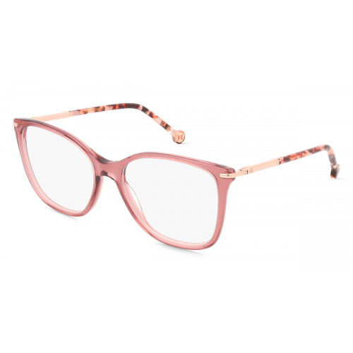 Carolina Herrera 109053 Damen-Brille inkl. Gläser Vollrand Eckig Acetat-Gestell 48mm/17mm/140mm, Pink