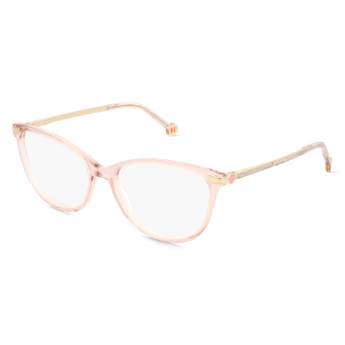 Carolina Herrera 109058 Damen-Brille inkl. Gläser Vollrand Eckig Acetat-Gestell 41mm/15mm/140mm, Pink