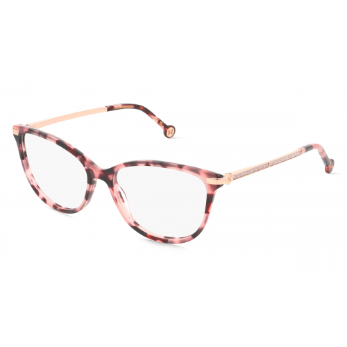 Carolina Herrera 109058 Damen-Brille inkl. Gläser Vollrand Eckig Acetat-Gestell 41mm/15mm/140mm, Pink