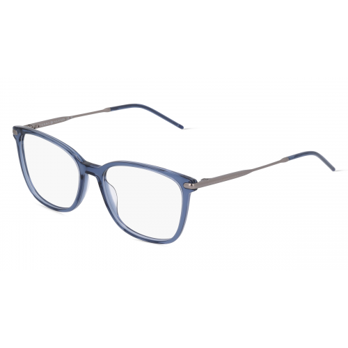 Tommy Hilfiger TH1708 Damen-Brille inkl. Gläser Vollrand Butterfly Acetat-Gestell 53mm/17mm/140mm, Blau