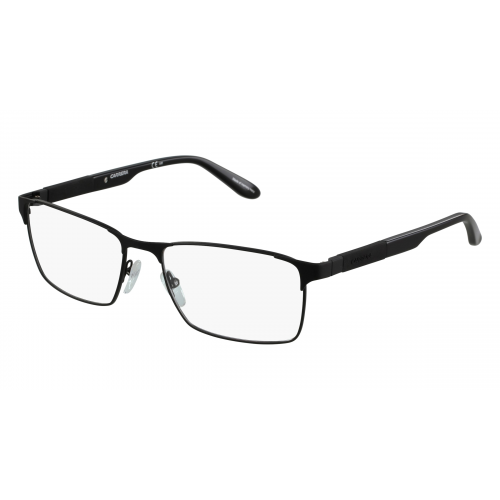 Carrera CA 8822 Herren-Brille inkl. Gläser Vollrand Eckig Edelstahl-Gestell 56mm/17mm/140mm, Schwarz