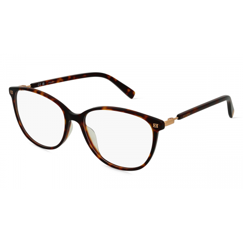 Escada ESCVES459 Damen-Brille inkl. Gläser Vollrand Oval Acetat-Gestell 54mm/16mm/135mm, Havanna