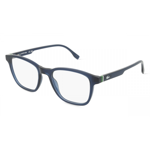 Lacoste L2949 Herren-Brille inkl. Gläser Vollrand Eckig Propionat-Gestell 52mm/19mm/145mm, Blau