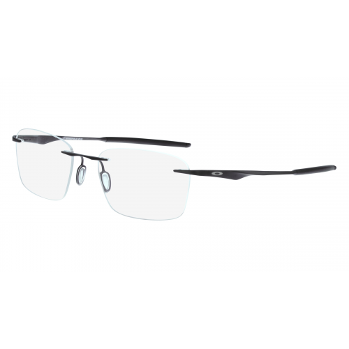 Oakley OX5115 Herren-Brille inkl. Gläser Randlos Eckig Titan-Gestell 53mm/18mm/139mm, Schwarz