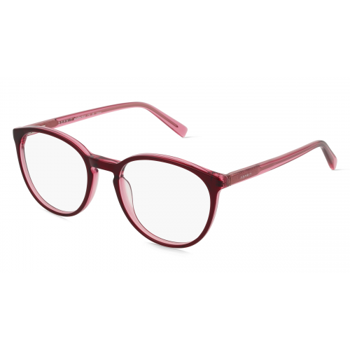 Esprit 33510 Damen-Brille inkl. Gläser Vollrand Eckig Kunststoff-Gestell 51mm/19mm/145mm, Rot