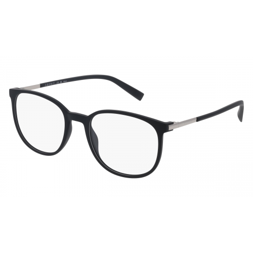 Esprit 33517 Damen-Brille inkl. Gläser Vollrand Rund Kunststoff-Gestell 51mm/19mm/140mm, Schwarz