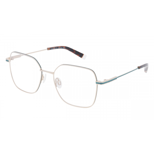 Esprit 33521 Damen-Brille inkl. Gläser Vollrand Eckig Metall-Gestell 52mm/17mm/140mm, Gold