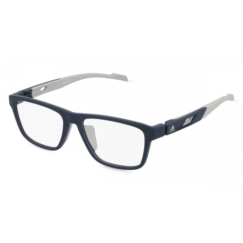 Adidas SP5027 Unisex-Brille inkl. Gläser Vollrand Eckig Kunststoff-Gestell 54mm/16mm/135mm, Blau